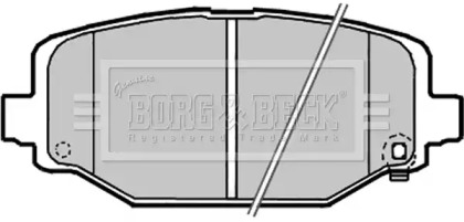 Комплект тормозных колодок BORG & BECK BBP2341