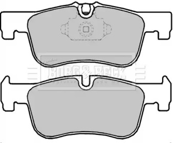 Комплект тормозных колодок BORG & BECK BBP2346