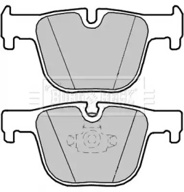 Комплект тормозных колодок BORG & BECK BBP2347