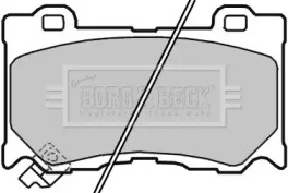 Комплект тормозных колодок BORG & BECK BBP2363