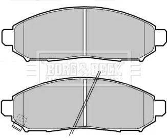 Комплект тормозных колодок BORG & BECK BBP2389
