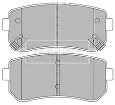 Комплект тормозных колодок BORG & BECK BBP2424