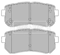 Комплект тормозных колодок BORG & BECK BBP2425