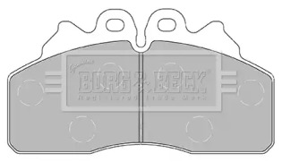 Комплект тормозных колодок BORG & BECK BBP2435