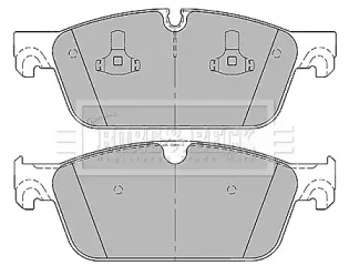 Комплект тормозных колодок BORG & BECK BBP2438