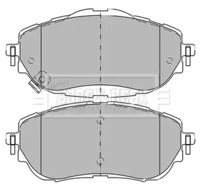 Комплект тормозных колодок BORG & BECK BBP2441