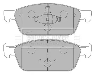 Комплект тормозных колодок BORG & BECK BBP2443