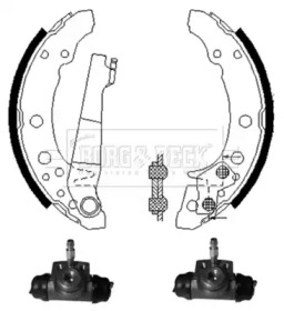 Комлект тормозных накладок BORG & BECK BBS1002K