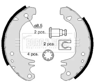 Комлект тормозных накладок BORG & BECK BBS6065