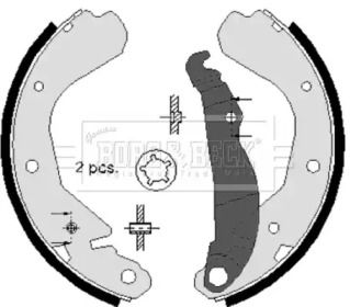 Комлект тормозных накладок BORG & BECK BBS6101