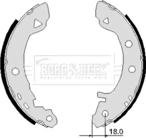 Комлект тормозных накладок BORG & BECK BBS6103