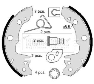 Комлект тормозных накладок BORG & BECK BBS6123