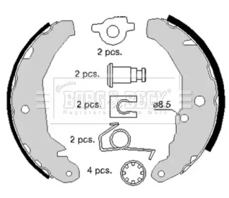 Комлект тормозных накладок BORG & BECK BBS6157