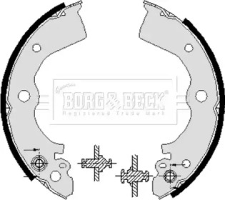 Комлект тормозных накладок BORG & BECK BBS6226