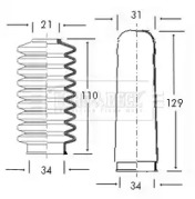 Пыльник, рулевое управление BORG & BECK BSG3005