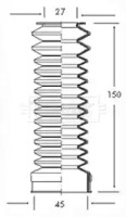Пыльник, рулевое управление BORG & BECK BSG3007