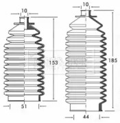 Пыльник, рулевое управление BORG & BECK BSG3150