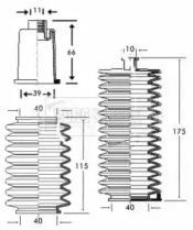 Пыльник, рулевое управление BORG & BECK BSG3165