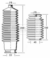 Пыльник, рулевое управление BORG & BECK BSG3205