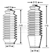 Пыльник, рулевое управление BORG & BECK BSG3208