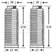 Пыльник, рулевое управление BORG & BECK BSG3217