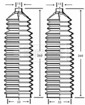 Пыльник, рулевое управление BORG & BECK BSG3229