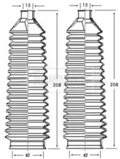 Пыльник, рулевое управление BORG & BECK BSG3238