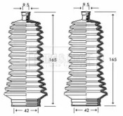 Пыльник, рулевое управление BORG & BECK BSG3249