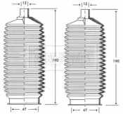 Пыльник, рулевое управление BORG & BECK BSG3253