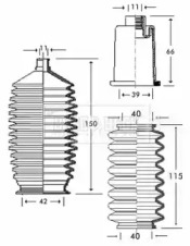 Пыльник, рулевое управление BORG & BECK BSG3262
