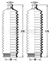 Пыльник, рулевое управление BORG & BECK BSG3325