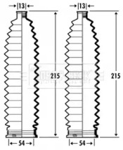 Пыльник, рулевое управление BORG & BECK BSG3352