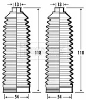 Пыльник, рулевое управление BORG & BECK BSG3365
