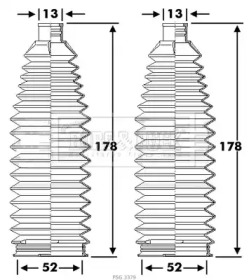 Пыльник, рулевое управление BORG & BECK BSG3379