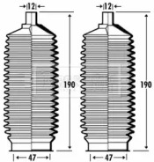 Пыльник, рулевое управление BORG & BECK BSG3383