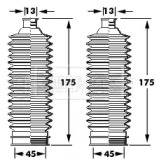 Пыльник, рулевое управление BORG & BECK BSG3395