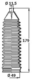 Пыльник, рулевое управление BORG & BECK BSG3442