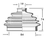 Пыльник, приводной вал BORG & BECK BCB2001
