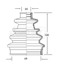 Пыльник BORG & BECK BCB2040