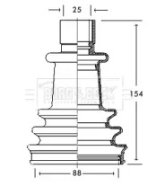 Пыльник BORG & BECK BCB2115