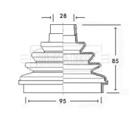Пыльник, приводной вал BORG & BECK BCB2320