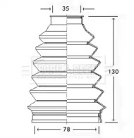 Пыльник, приводной вал BORG & BECK BCB2340