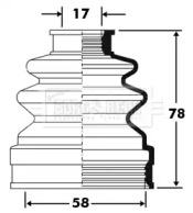 Пыльник BORG & BECK BCB2382