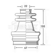 Пыльник BORG & BECK BCB2417