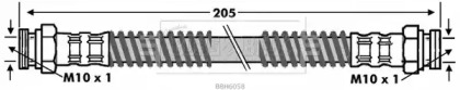 Шлангопровод BORG & BECK BBH6058