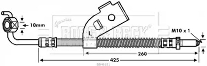 Шлангопровод BORG & BECK BBH6151