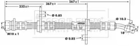 Шлангопровод BORG & BECK BBH6204