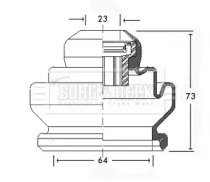 Пыльник BORG & BECK BCB2440