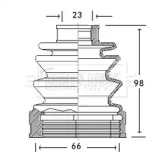 Пыльник, приводной вал BORG & BECK BCB2617