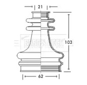 Пыльник BORG & BECK BCB2670